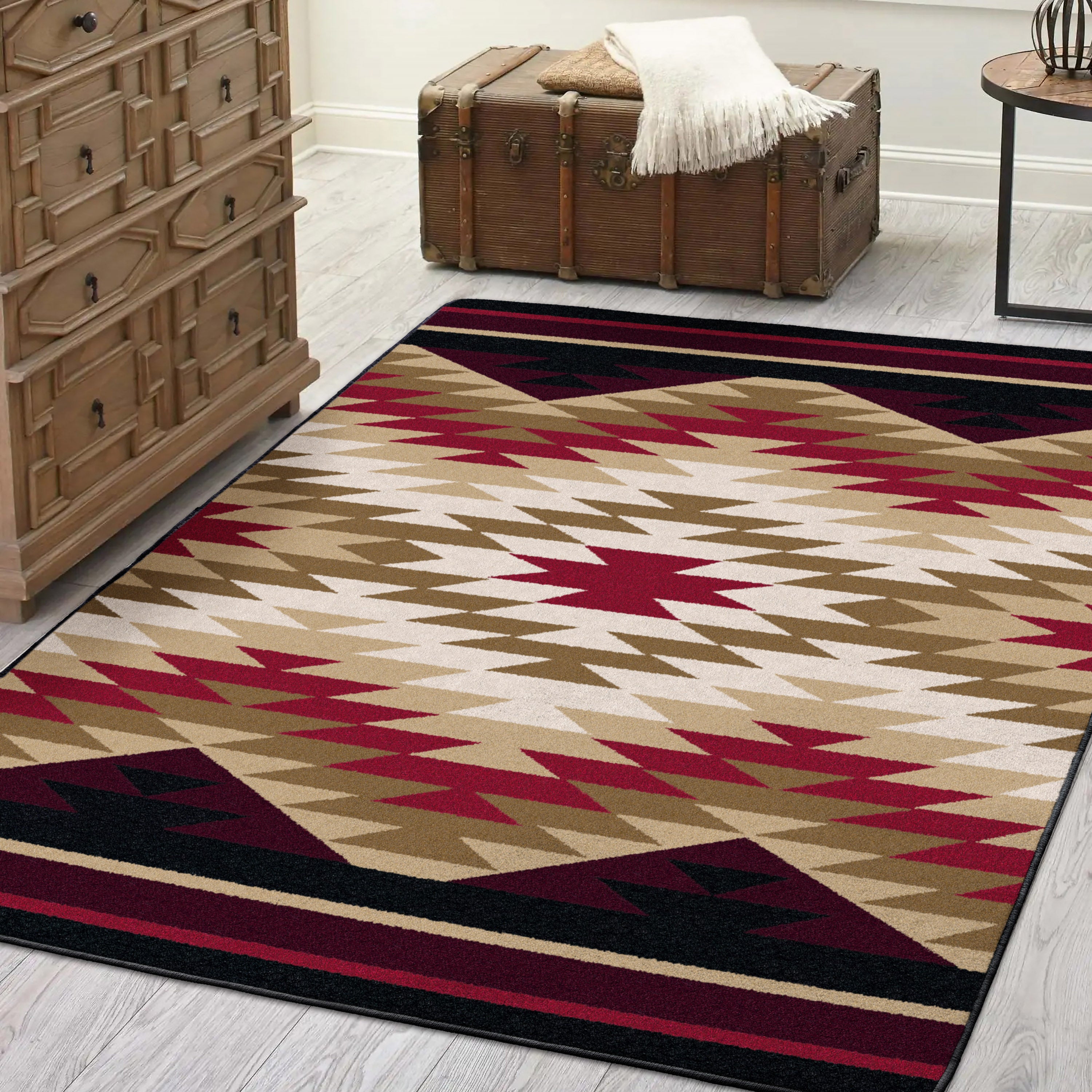 Starburst - Red American Dakota Rugs