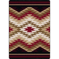 Starburst - Red American Dakota Rugs