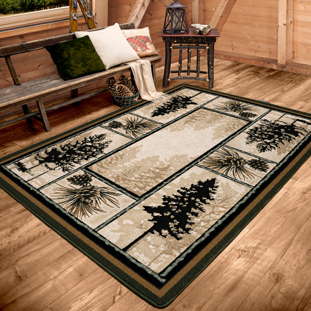 Stoic Pines Forest American Dakota Rugs
