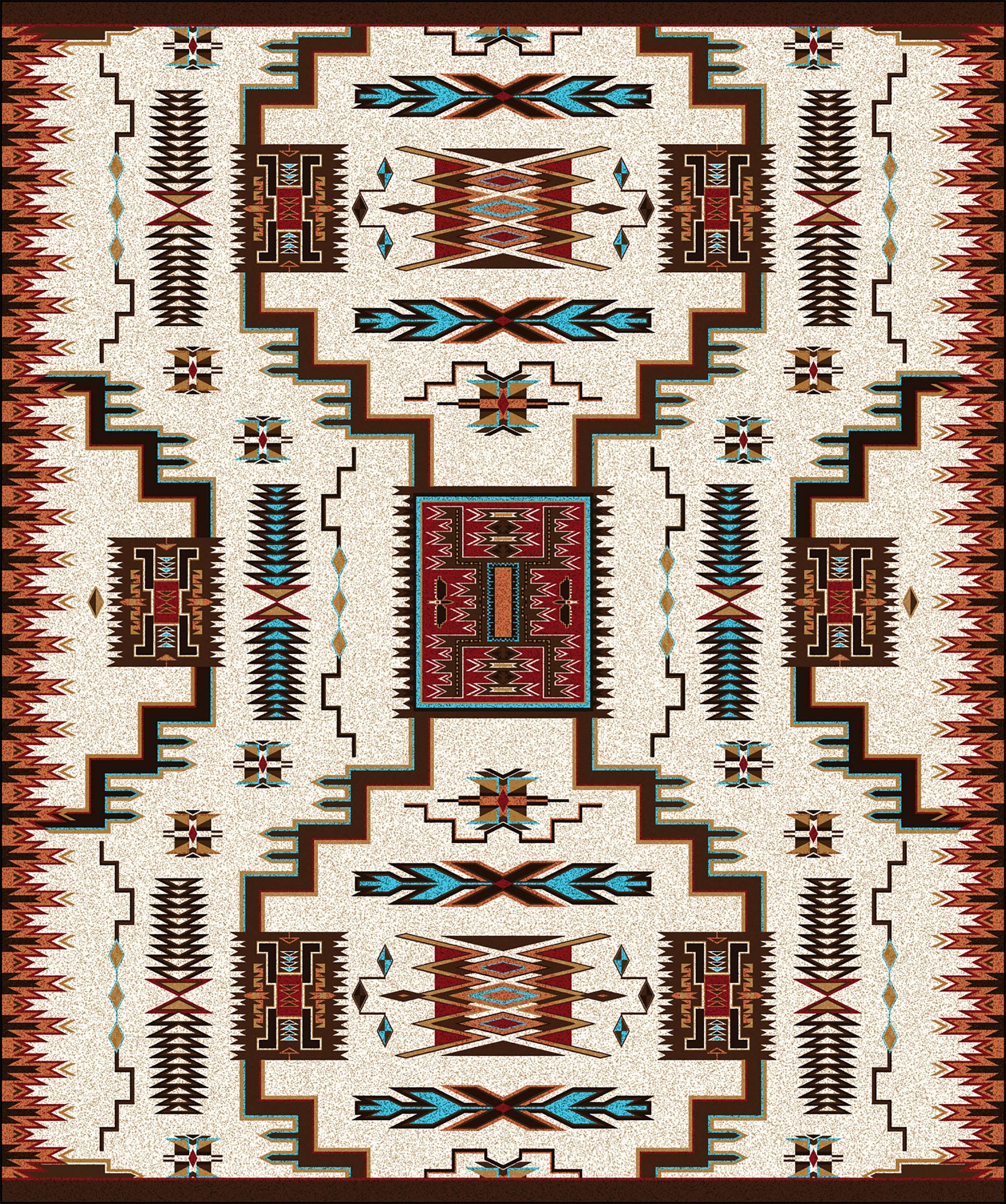Storm Catcher - Rust American Dakota Rugs