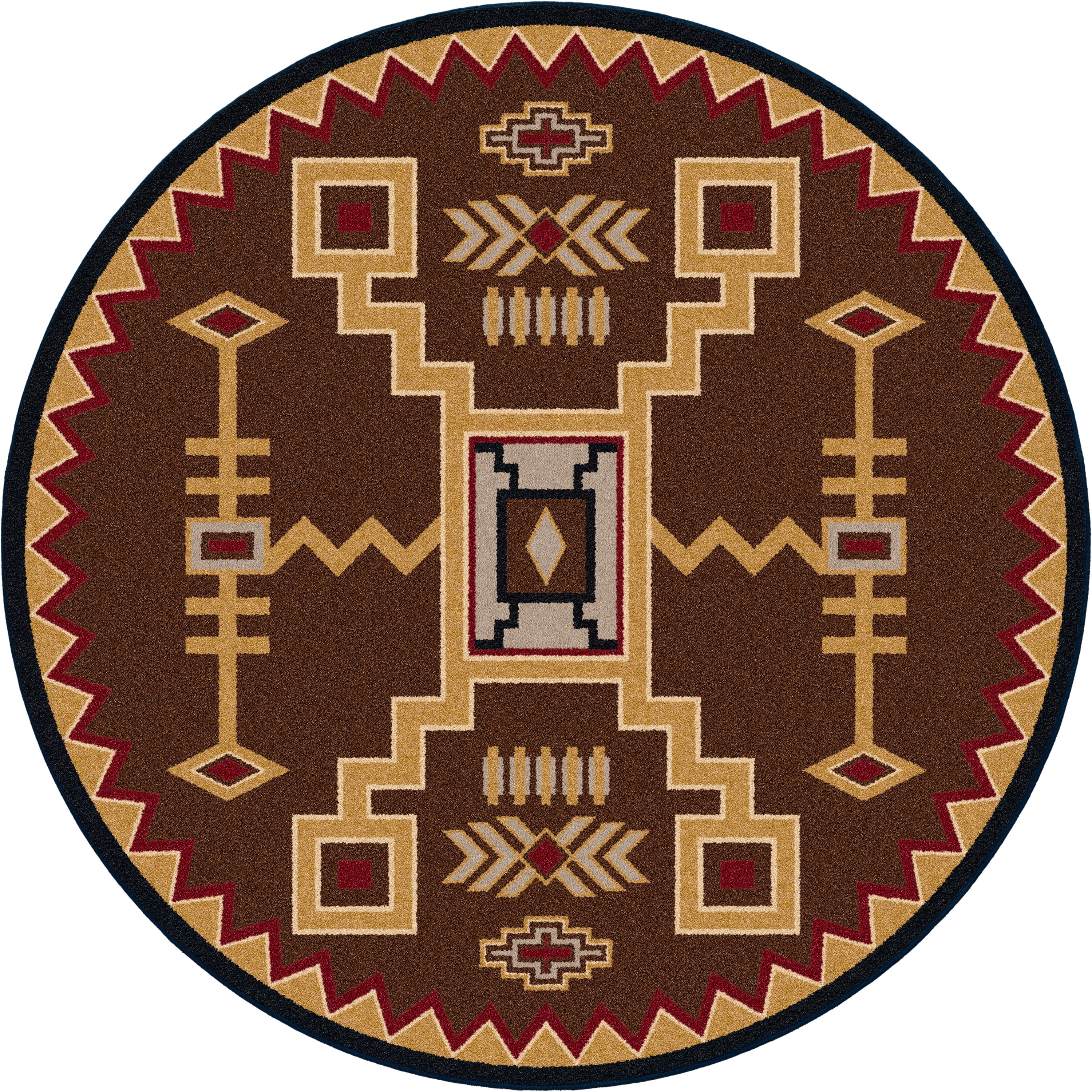 Thunderstorm - Brown American Dakota Rugs