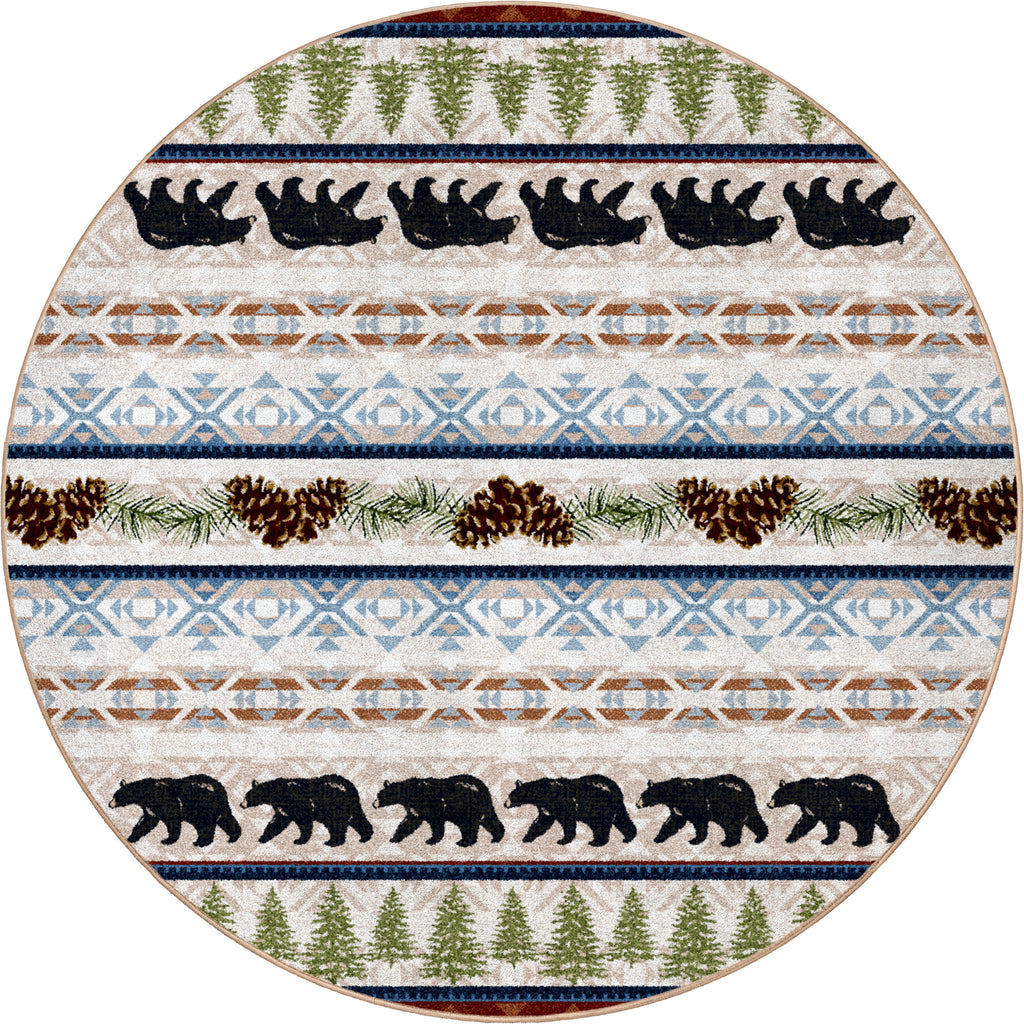 Trailside Bear Natural American Dakota Rugs