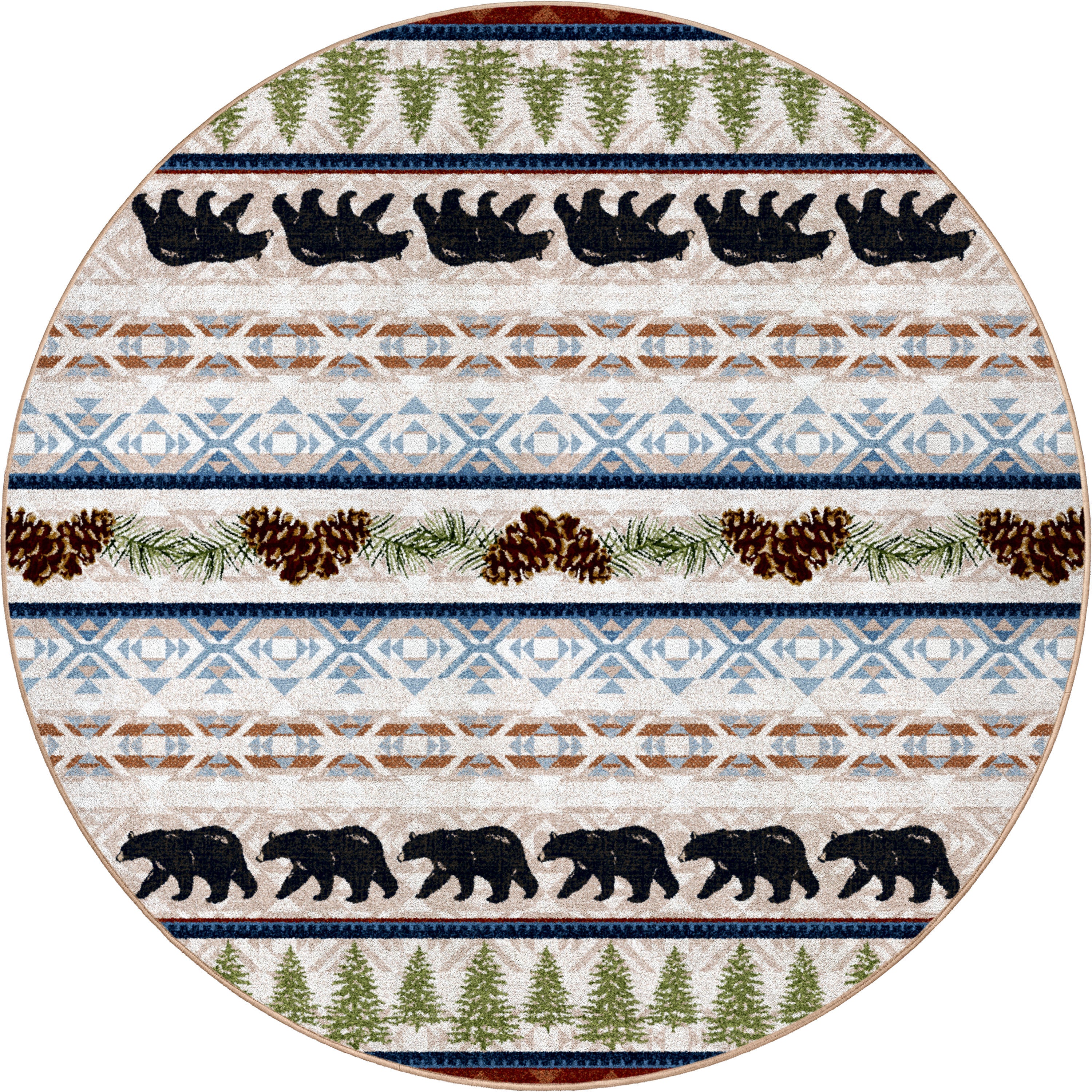 Trailside Bear Natural American Dakota Rugs