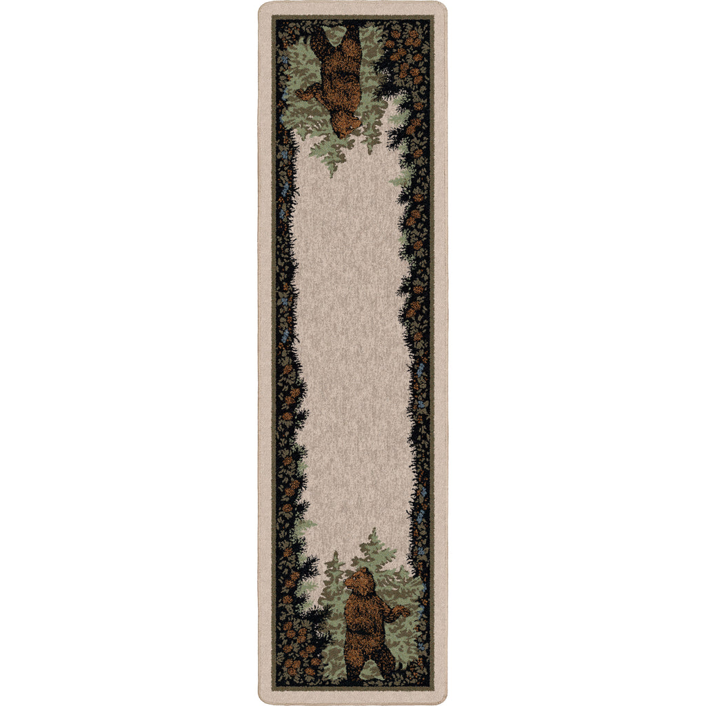 Twin Bears Green American Dakota Rugs
