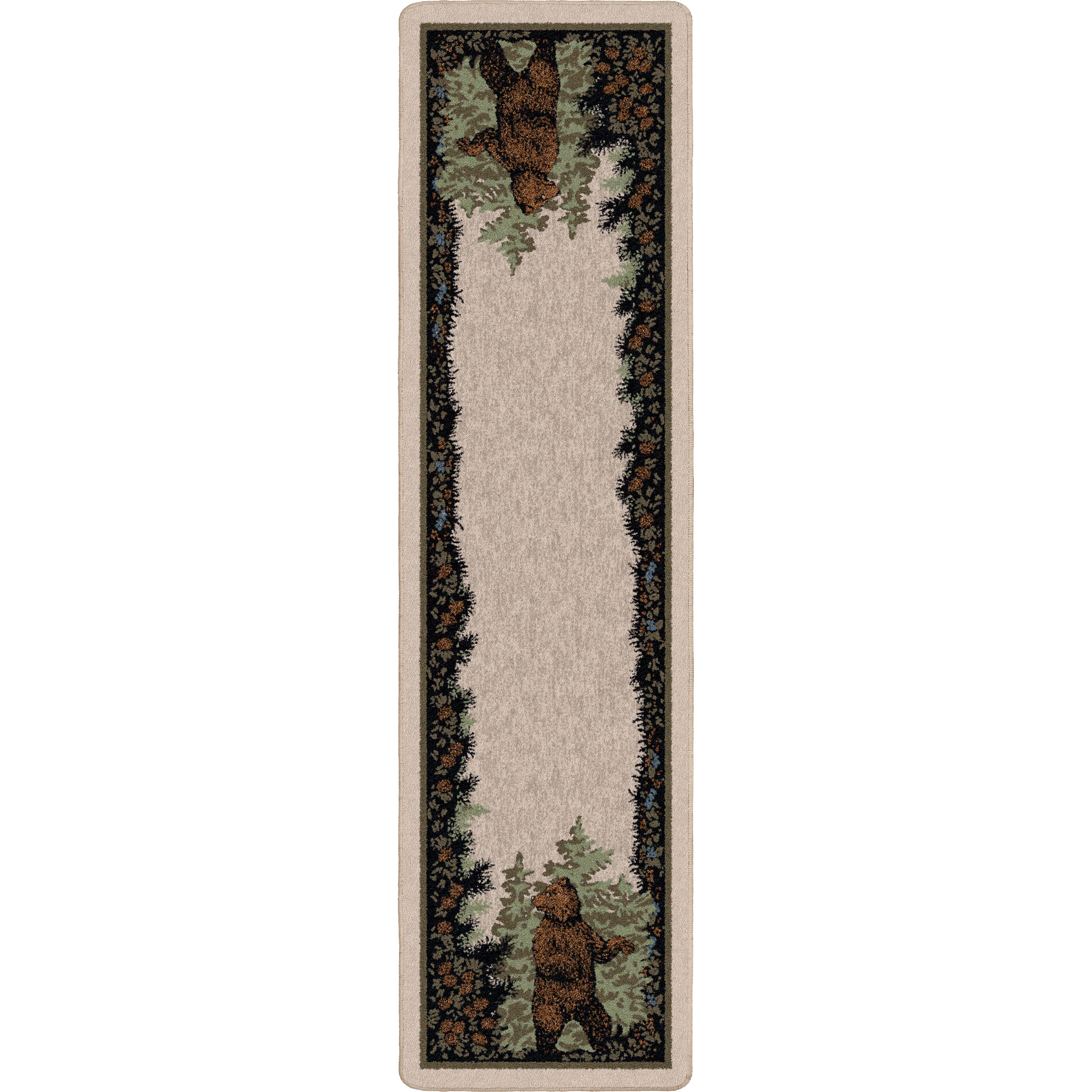 Twin Bears Green American Dakota Rugs