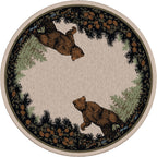 Twin Bears Green American Dakota Rugs