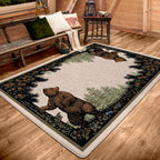 Twin Bears Green American Dakota Rugs