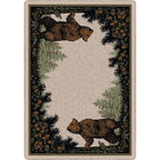 Twin Bears Green American Dakota Rugs