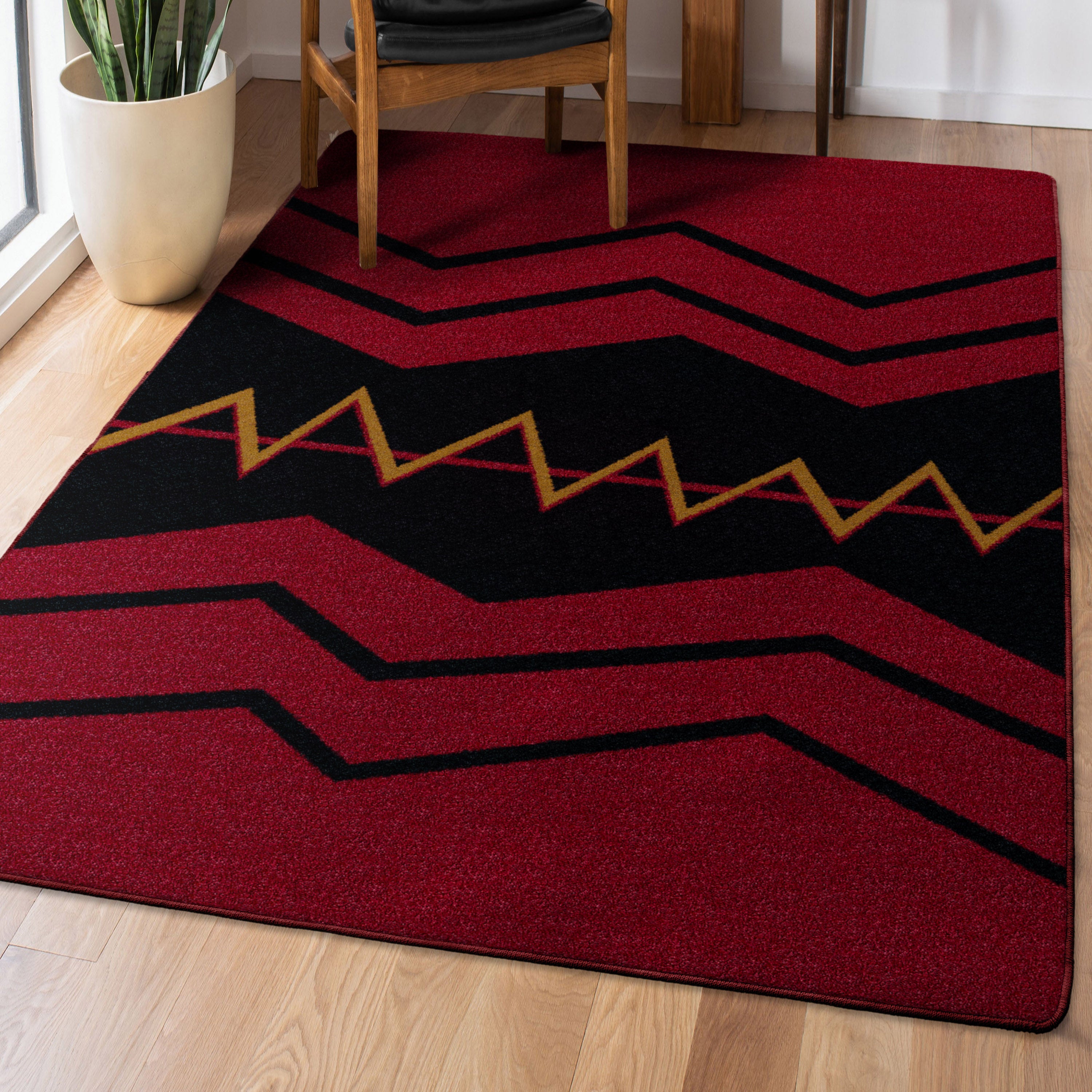 War Path - Red American Dakota Rugs