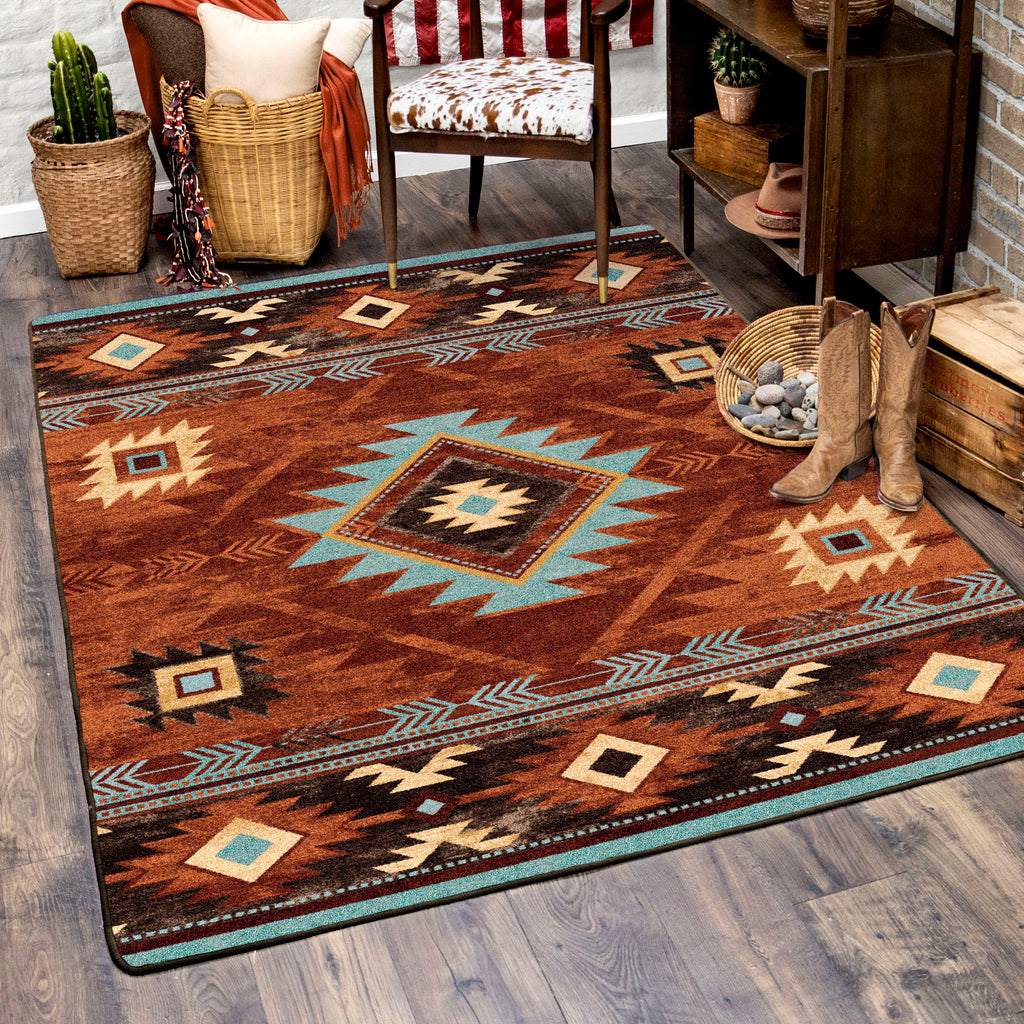 Whisky River - Rust American Dakota Rugs