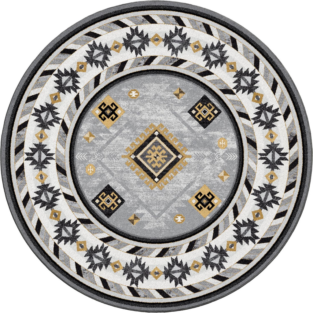 Wild Whiskey - Grey and Gold American Dakota Rugs