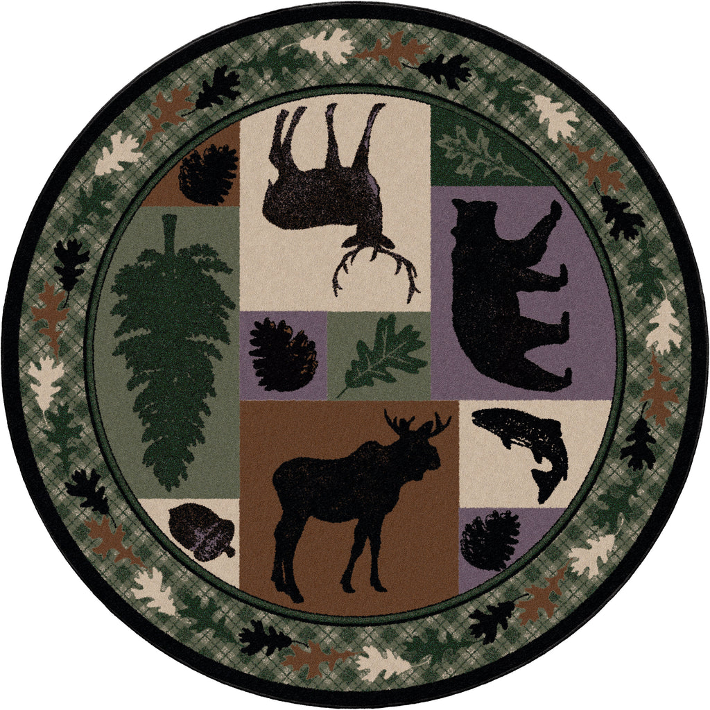 Wildlife Retreat Multi American Dakota Rugs