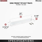 Rev A Shelf Deluxe 30 " Tip-Out Tray for Cabinet Storage Rev-A-Shelf