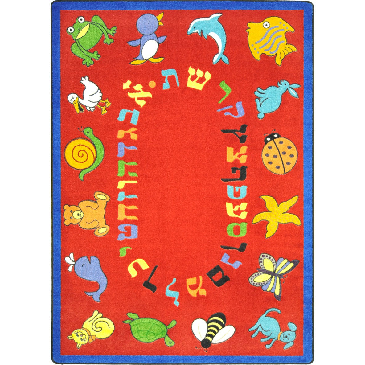 ABC Animals (Hebrew Alphabet) Red