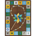 Alphabet Pinwheel Earthtone