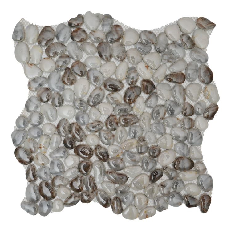 Art Glass Pebble Mosaic 12 x 12 Elysium