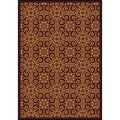 Antique Scroll Burgundy