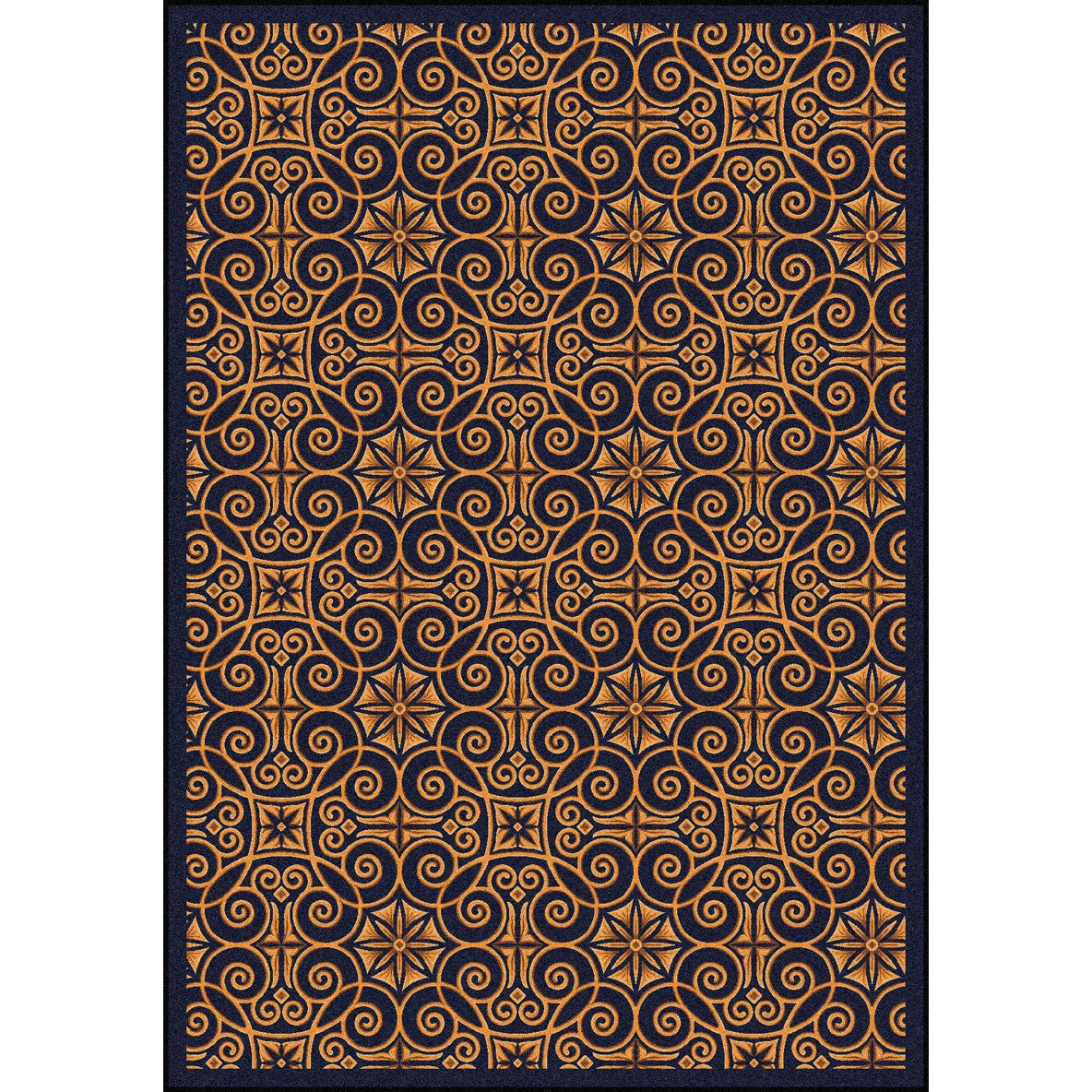 Antique Scroll Navy
