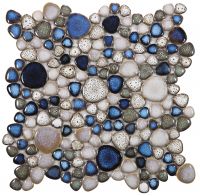 Growing Series Glass Pebble Mosaic Tile Elysium