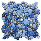 Growing Series Glass Pebble Mosaic Tile Elysium