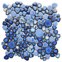 Growing Series Glass Pebble Mosaic Tile Elysium