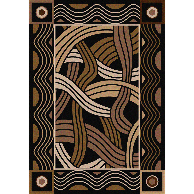 Hand Coiled - Black American Dakota Rugs