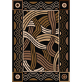 Hand Coiled - Black American Dakota Rugs