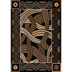 Hand Coiled - Black American Dakota Rugs