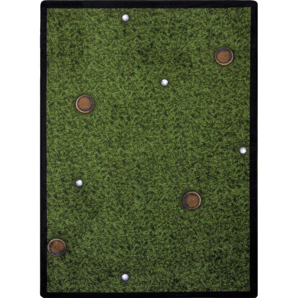Joy Carpets Back Nine Area Rug – Golf Themed Game Room Rug Joy Carpets