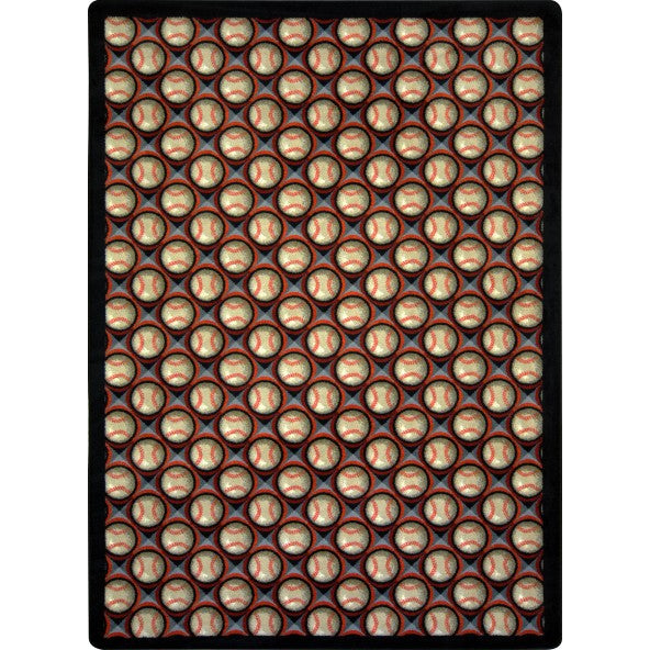 Joy Carpets Bases Loaded Area Rug – Baseball Sports Rug Joy Carpets