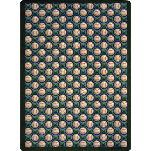 Joy Carpets Bases Loaded Area Rug – Baseball Sports Rug Joy Carpets