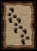 Mayberry Rugs Granite Falls Wild Path Beige Area Rug – Rustic Lodge Rug Mayberry Rug