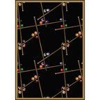 Joy Carpets Snookered Area Rug – Billiards & Game Room Rug Joy Carpets