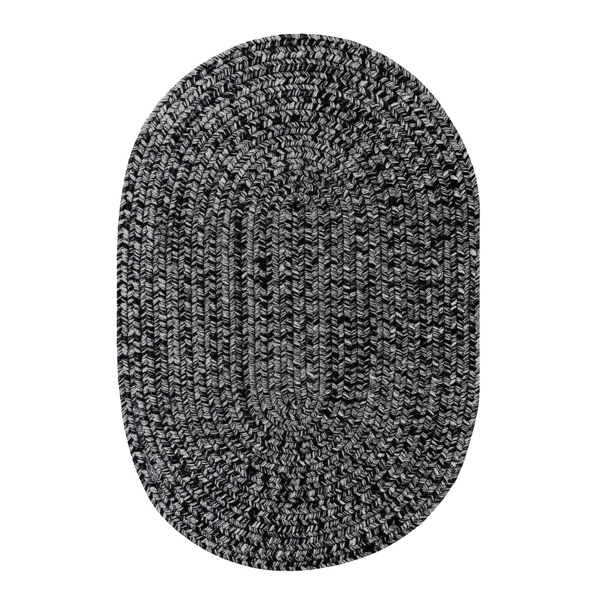 20x30  Black Oval Homespice Rugs