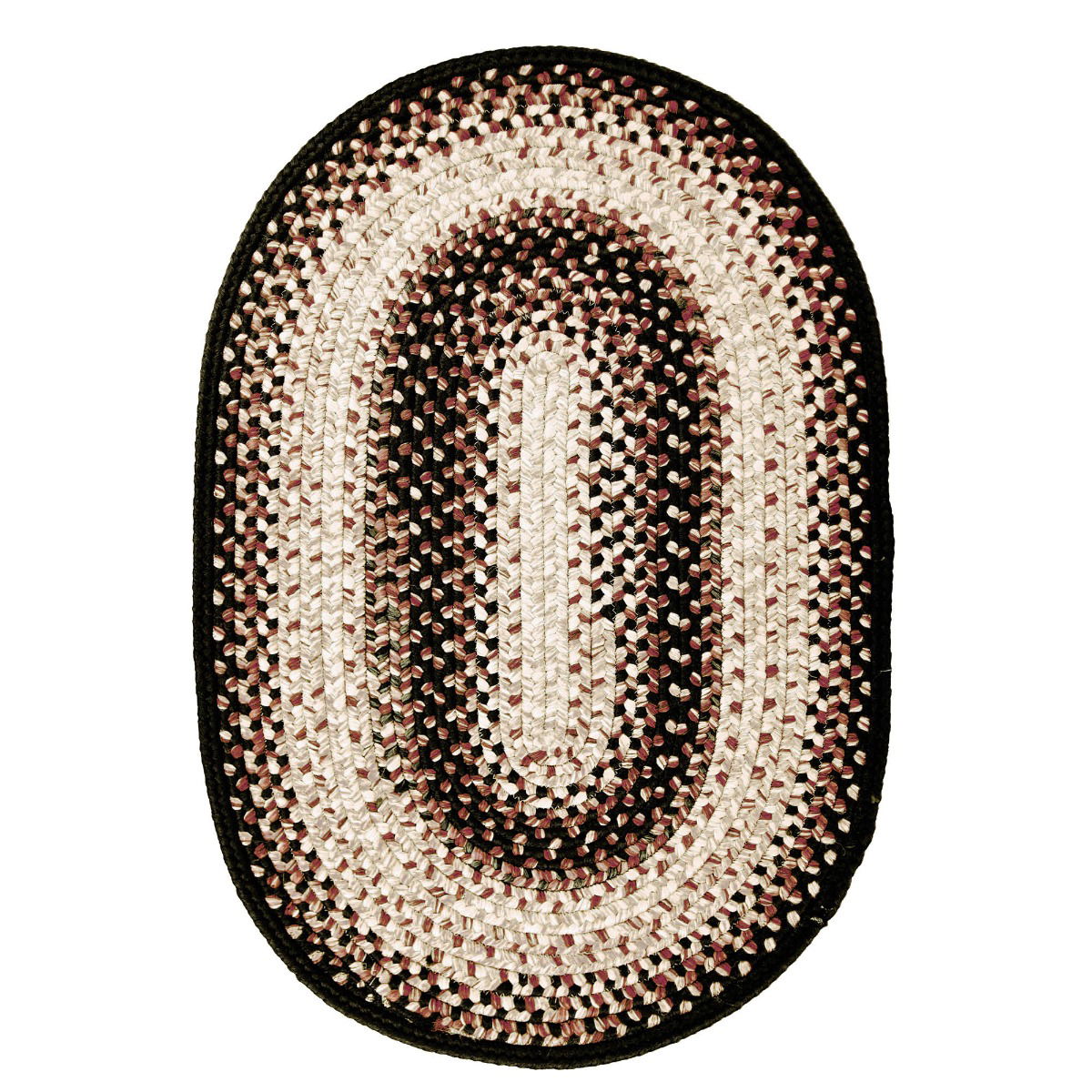 20x30  Black Mist Oval Homespice Rugs