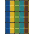 Joy Carpets Blocks Abound Earthtone Area Rug – Kids Classroom Rug Joy Carpets