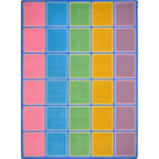 Joy Carpets Blocks Abound Pastel Area Rug – Kids Classroom Rug Joy Carpets