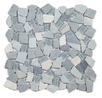Glass & Marble Pebble Mosaic Tile Elysium