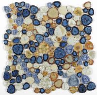 Growing Series Glass Pebble Mosaic Tile Elysium