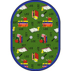 Joy Carpets Bookworm Spanish Area Rug – Kids Bilingual Classroom Rug Joy Carpets