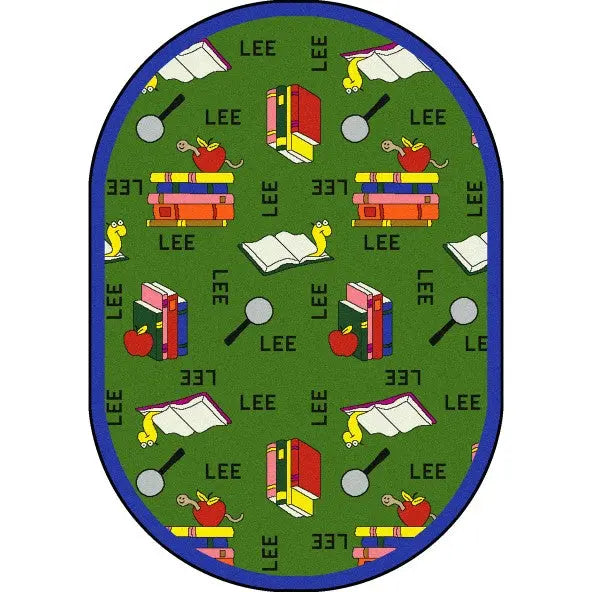 Joy Carpets Bookworm Spanish Area Rug – Kids Bilingual Classroom Rug Joy Carpets
