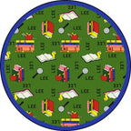 Joy Carpets Bookworm Spanish Area Rug – Kids Bilingual Classroom Rug Joy Carpets