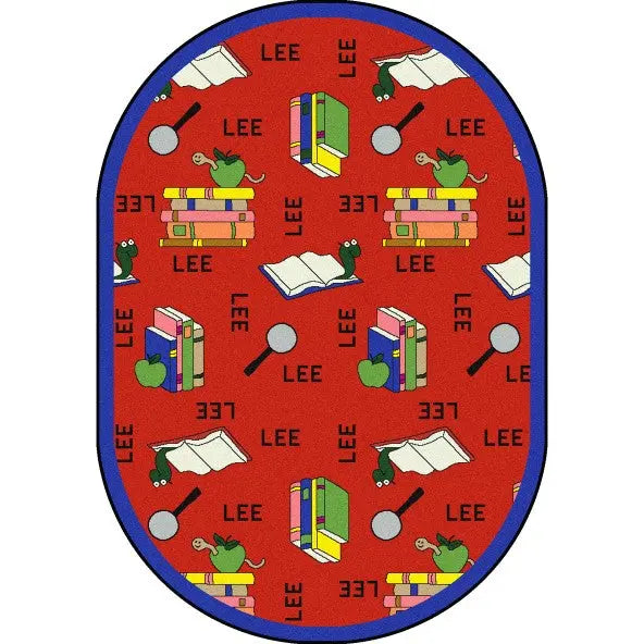 Joy Carpets Bookworm Spanish Area Rug – Kids Bilingual Classroom Rug Joy Carpets