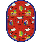 Joy Carpets Bookworm Spanish Area Rug – Kids Bilingual Classroom Rug Joy Carpets