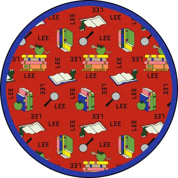 Joy Carpets Bookworm Spanish Area Rug – Kids Bilingual Classroom Rug Joy Carpets