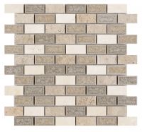 Swiss Brick Pattern Mosaic 11.75 x 11.75 Elysium
