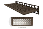 Schluter-SHELF-W Rectangular Wall Shelf for Tile Shower in Floral Schluter