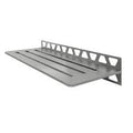 Schluter-SHELF-W Rectangular Wall Shelf - Wave - Brushed Stainless Steel Schluter