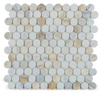 Penny Marble Mosaic 11 x 11.75 Elysium