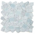 Glass & Marble Pebble Mosaic Tile Elysium